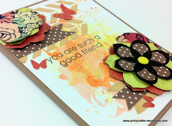 mixed media you are such a good friend card
