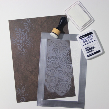 DIY patterned paper with ink